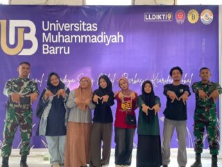MAPALA Universitas Muhammadiyah Barru Diskusi Bersama TNI AD Yonarhanud 16/SBC/3 Kostrad Bahas Survival dan Navigasi Darat